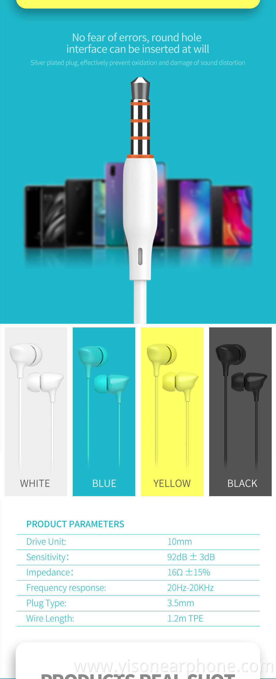 New G7 Headphones Sport Wired Controlled 3.5mm Plug Stereo Earphone For iPhone For Android Multi-color Fashion Earbuds